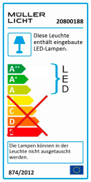 LED-Deckenleuchte 2.800 lm 4000K 150cm neutralweiß