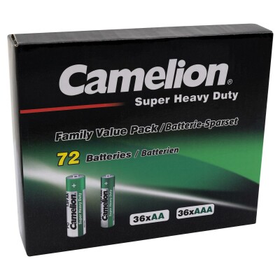 Familien Pack Super Heavy Duty 72Set 36x AAA LR03 + 36xAA LR06