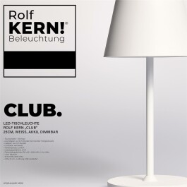 LED-Tischleuchte ROLF KERN „Club“ 25cm...