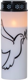 LED-Grablicht Dove weiß mit Taubenmotiv...
