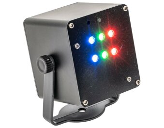LED-Strobe-Effekt IBIZA TINYLED-RGB-STROBE akkubetrieben...