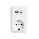 Schutzkontakt-Steckdose McPower Finery 250V/16A 1x USB-C mit PD + 1x USB-A