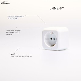Aufputz-Set McPower Finery Starter 7-teilig weiß