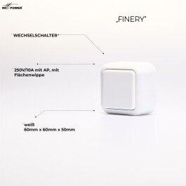 Aufputz-Set McPower Finery Mini 3-teilig weiß