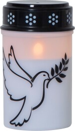 LED-Grablicht Dove weiß mit Taubenmotiv...