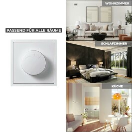 LED-Dimmer für elektronische Trafos McPower Shallow 250V~/300W weiß