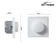 LED-Dimmer für elektronische Trafos McPower Shallow 250V~/300W weiß