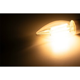 LED Filament Kerzenlampe McShine Filed 3000K E14 6W 1055lm 230V warmweiß
