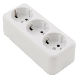 Schutzkontakt-Steckdose 3-fach McPower Finery...