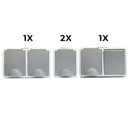 Feuchtraum Set McPower Fix Waschraum 4-teilig IP54...