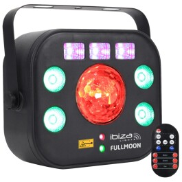 5-in-1 DMX-Lichteffekt IBIZA FULLMOON mit Wash UV RG...