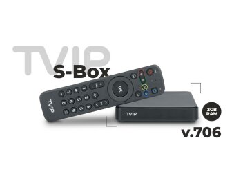 TVIP S-Box v.706 Ultra HD 4K IPTV-Box Android 11 OS + WLAN