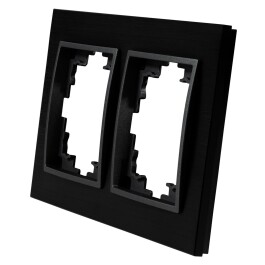 Rahmen McPower Flair 2-fach schwarzes Aluminium