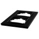 Rahmen McPower Flair 2-fach schwarzes Aluminium