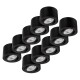 LED-Aufbauleuchte McShine 5W 400Lumen 3000K ØxH 80x50mm schwarz 10er-Pack