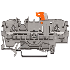 2-Leiter Trenn- und Messklemme WAGO mit Prüfmöglichkeit 2,50 mm² grau