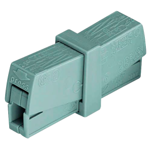 Service-Klemme WAGO max. 2,5mm² alle  Leiterarten grau 2 Klemmstellen