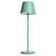 LED-Tischleuchte ROLF KERN „Club“ 38cm Türkis Akku dimmbar