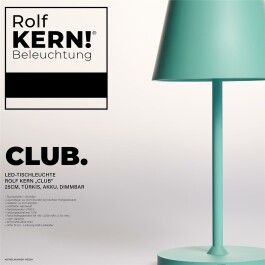LED-Tischleuchte ROLF KERN „Club“ 25cm...