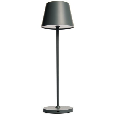 LED-Tischleuchte ROLF KERN „Club“ 38cm Basaltgrau Akku dimmbar