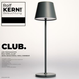 LED-Tischleuchte ROLF KERN „Club“ 38cm...
