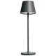 LED-Tischleuchte ROLF KERN „Club“ 38cm Basaltgrau Akku dimmbar