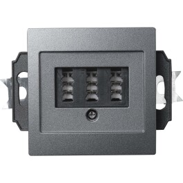TAE-NFN-Anschlussdose McPower Flair UP anthrazit 3x 6-polig