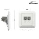 Netzwerk-Dose McPower Cup CAT6A UP vollgeschirmt
