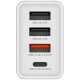 Ladeadapter Verbatim CHR-30EU2 30W weiß 2xUSB-A 1xUSB-A QC 1xUSB-C PD