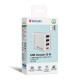 Ladeadapter Verbatim CHR-30EU2 30W weiß 2xUSB-A 1xUSB-A QC 1xUSB-C PD