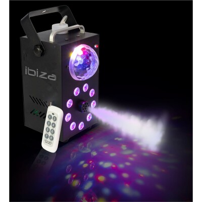 Nebelmaschine mit Lichteffekten IBIZA FOGGY-ASTRO 700W inkl. Fernbedienung