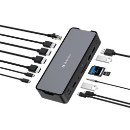 Docking-Station Verbatim CDS-15 4x USB 2.0/3.2-A 2x USB 3.2-C 2x HDMI 8K
