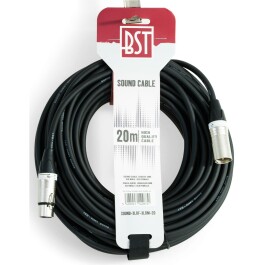 Hochwertiges Audiokabel BST SOUND-XLRM-XLRF-20 20m XLR...