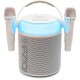 Karaoke-Lautsprecher IBIZA KARAHOME-WH Akkubetrieb Bluetooth USB AUX Koax