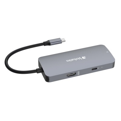 USB-C Multiport-Hub Verbatim CMH-05 2x USB 3.2C HDMI 4K USB 3.1-C Kabel