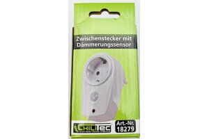 Zwischenstecker mit Dämmerungssensor 230V max. 280W