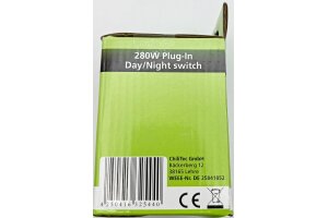 Zwischenstecker mit Dämmerungssensor 230V max. 280W