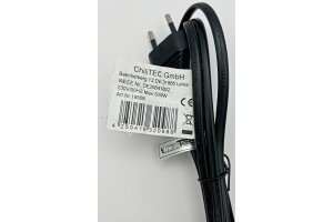Netzkabel Eurostecker > Doppelnutstecker H03VVH2-F2G 0,75 mm² 2,5A/250V 1,5m