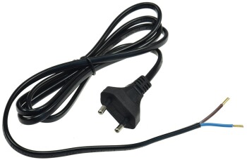 Netzkabel Euro blankes Ende 1,5m H03VVH2-F2 0,75 mm²...