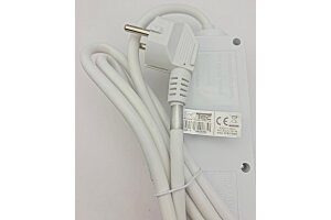 Schutzkontakt-Steckdosenleiste 6-fach 3500W 1,4m Kabel weiß