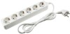 Schutzkontakt-Steckdosenleiste 6-fach 3500W 1,4m Kabel weiß