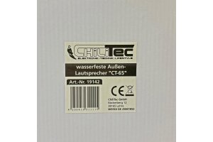 wasserfeste Außen-Lautsprecher CT-65 8 Ohm 6,5 100W 80Hz-20KHz PAAR