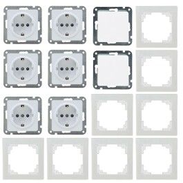 DELPHI Starter-Kit 16-teilig weiß 6x Steckdose 2x...