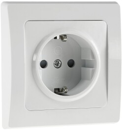 DELPHI Schutzkontakt-Steckdose 250V~/ 16A inkl. Rahmen UP...