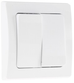 DELPHI Serien-Schalter 2-fach 250V~/ 10A inkl. Rahmen UP...