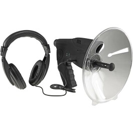 Parabol-Richtmikrofon PRM-1 mit Kopfhörer und...