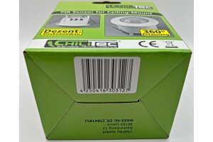 Decken-Einbau-Bewegungsmelder 360° PIR LED geeignet 6m Detektion weiß