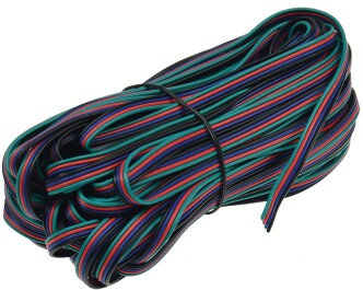 RGB LED-Stripes Anschlusskabel 20m-Ring 4-adrig...