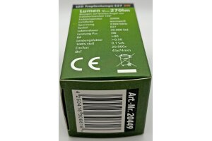 LED Tropfenlampe E27 T25 SMD warmweiß 3000k 270lm 230V/3W 45mm