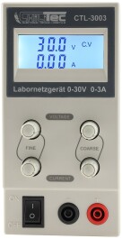 Regelbares Labornetzgerät CTL-3003 beleuchtete LCD...